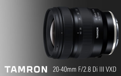 A TAMRON bejelentette a kategóriájában legújabb és egyedülállóbb, standard zoomját a 20-40mm F2.8 Di III VXD!